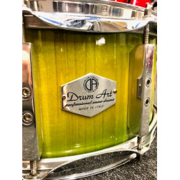 DRUM ART 1465AC RULLANTE IN ACERO 14" X 6,5" TRANSP. GREEN/YELLOW