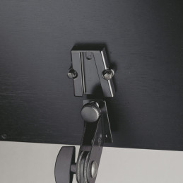 KONIG & MEYER 118/4 ORCHESTRA MUSIC STAND CHROME STAND, BLACK WOODEN DESK