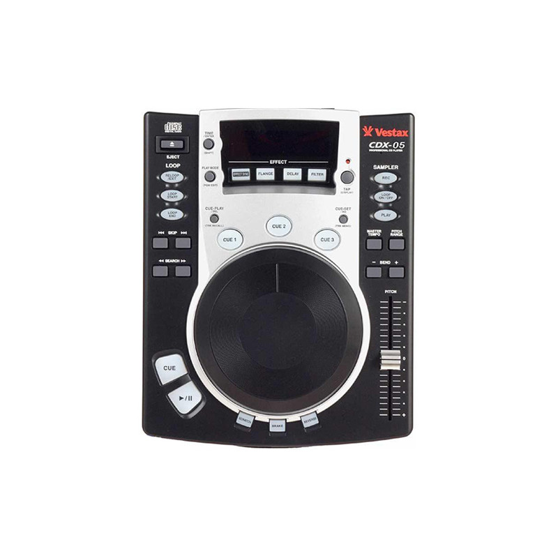 VESTAX CDX05 BLACK CD/MP3 SCRATCH PLAYER