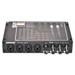 SHURE P4ME MIXER PERSONAL MONITOR  4ch - 2 BUS STEREO