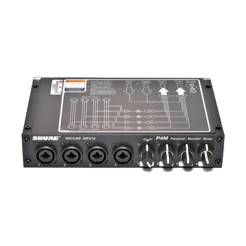 SHURE P4ME MIXER PERSONAL MONITOR  4ch - 2 BUS STEREO