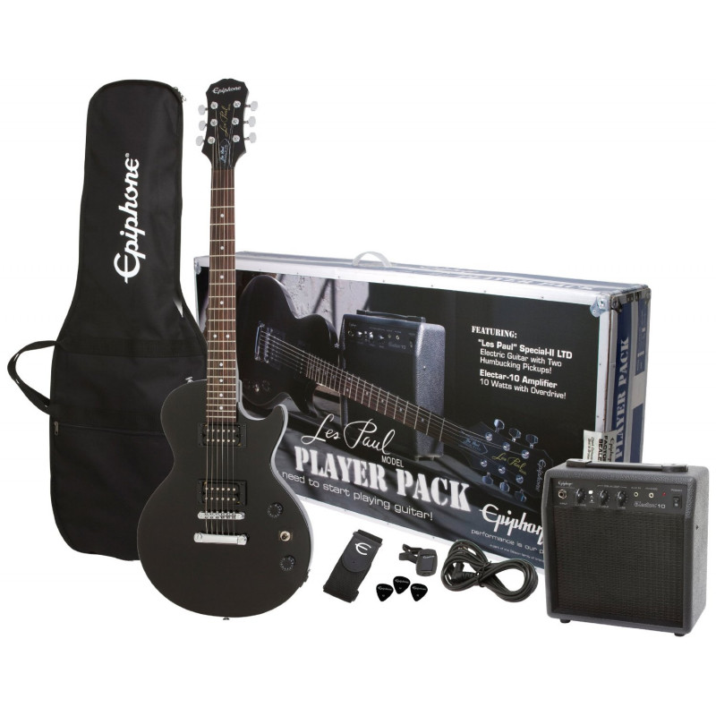 EPIPHONE LES PAUL PLAYER PACK - EBONY