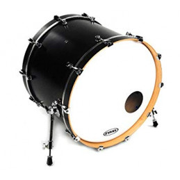 EVANS 24" EQ3 RESONANT BASS DRUMHEAD SMOOTH WHITE