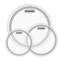EVANS ETP-EC2SCTD-R EC2 TOM PACK 3 PELLI TOM CLEAR ROCK 10", 12", 16"