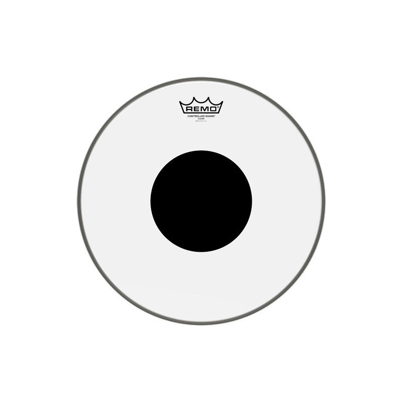 REMO CS-1320-10 CONTROLLED SOUND® BASS 20 CLEAR BLACK DOT