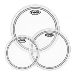 EVANS ETP-EC2SCTD-F EC2 TOM PACK 3 PELLI TOM CLEAR FUSION 10", 12", 14"