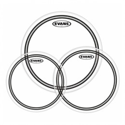 EVANS ETP-EC2SCLR-S EC2 TOM PACK 3 PELLI TOM CLEAR STANDARD 12", 13", 16"