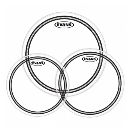 EVANS ETP-EC2SCLR-S KIT EC2 CLEAR 12", 13", 16"