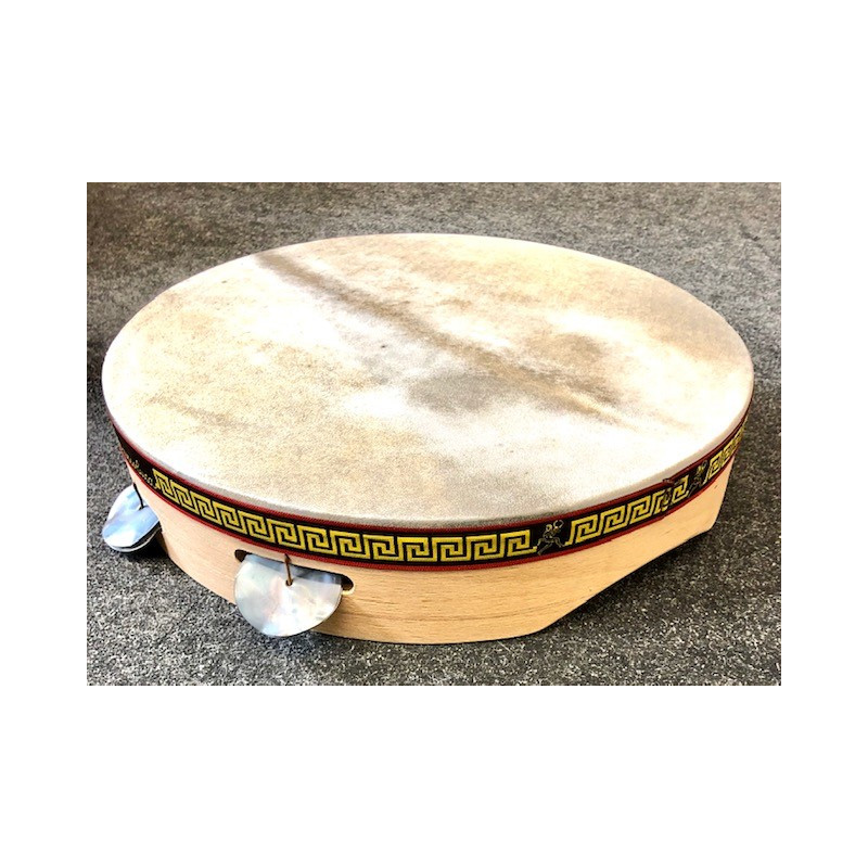 MB TP35M TAMBURELLO PIZZICA CON PELLE E PIATTINI