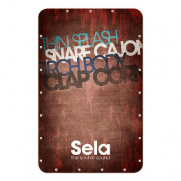 SELA 080 CASELA PRO CAJON VINTAGE RED