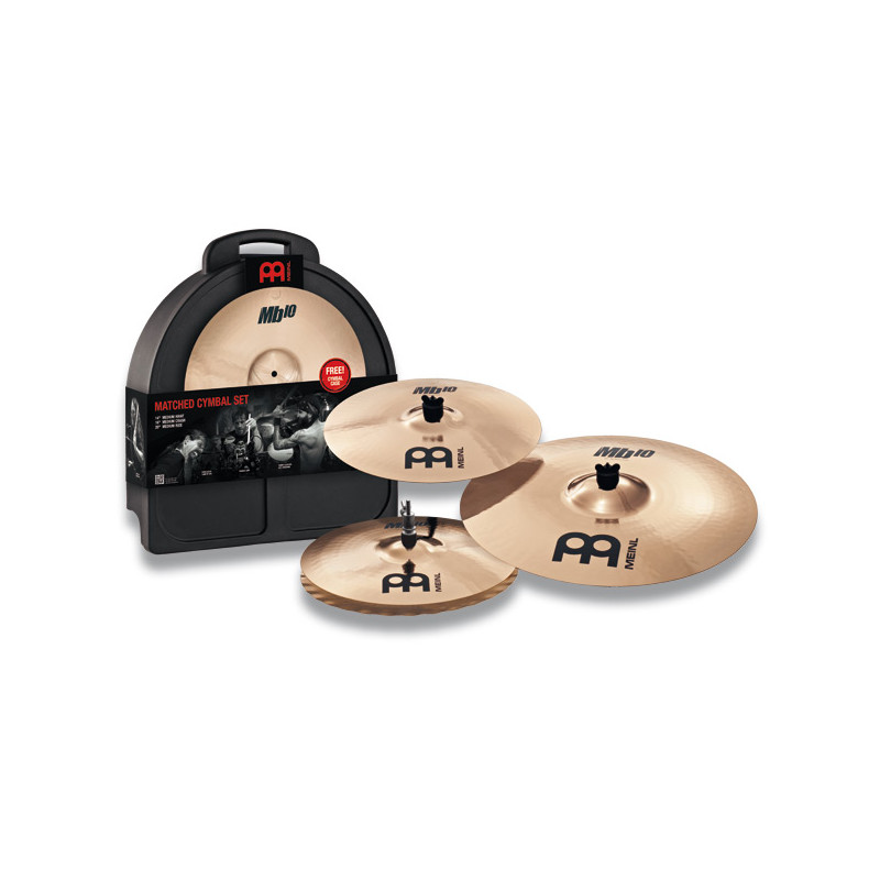 MEINL SET ROCK MB10: 14HH,18CRASH,20 RIDE+BORSA