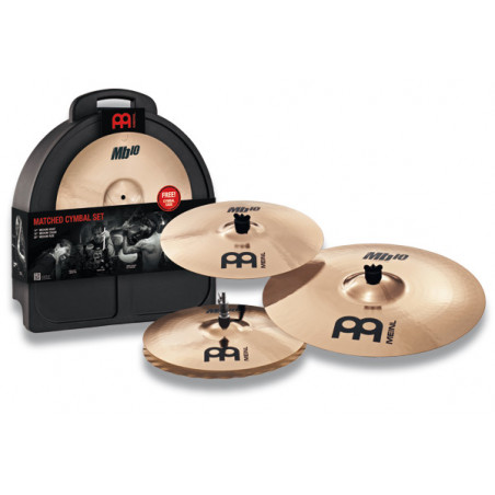 MEINL SET ROCK MB10: 14HH,18CRASH,20 RIDE+BORSA