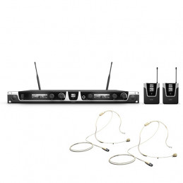 LD SYSTEMS U506BPHH2 SISTEMA RADIO DUAL BODYPACK E HEADSET BEIGE