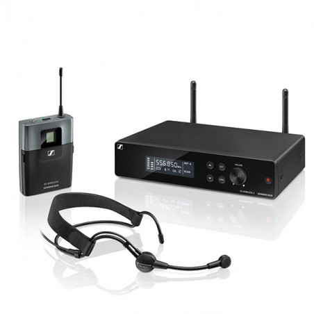 SENNHEISER XSW 2-ME3 WIRELESS SYSTEM HEADSET - B-BAND: 614-638 MHz