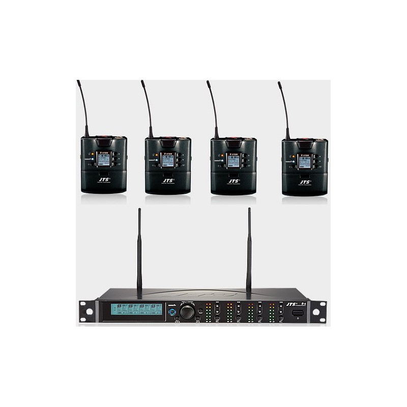 JTS R-4/R-4TBM SISTEMA WIRELESS 4 BODYPACK TBM - FQ.654-690MHz