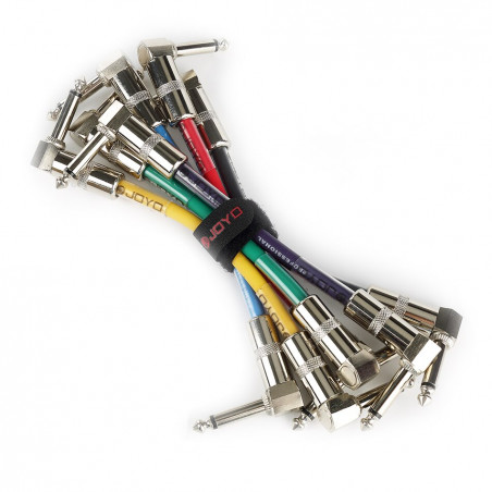 JOYO CM-11 JACK 90° / JACK 90° PATCH INSTRUMENT CABLE 0,1m, CF.6