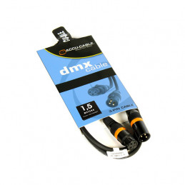 ACCU-CABLE ACDMX3015 CABLE DMX  XLRM 3P / XLRF 3P  1,5M
