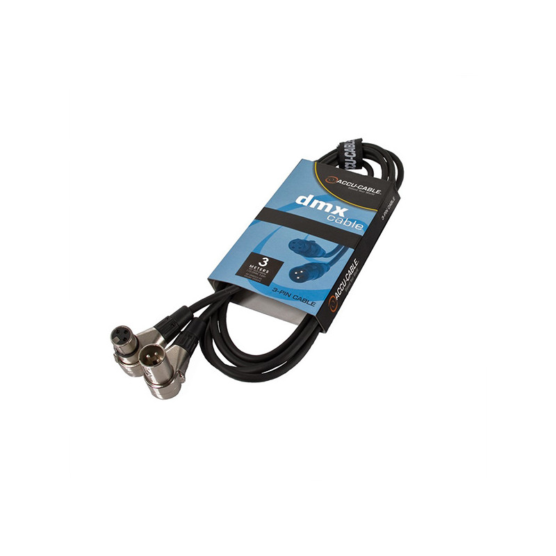ACCU-CABLE ACDMX3390 CABLE DMX  XLRM 3P 90 / XLRF 3P 90  3M