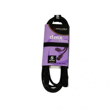 ACCU-CABLE ACDMX55 CABLE DMX  XLRM 5P / XLRF 5P  5M