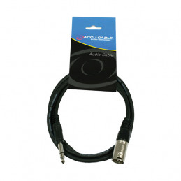 ACCU-CABLE XMJ6S3 XLR MALE TO 6,3 JACK STEREO 3M