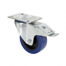 ADAM HALL 372191 RUOTA ORIENTABILE 100 MM CON RUOTA BLU CON FRENO