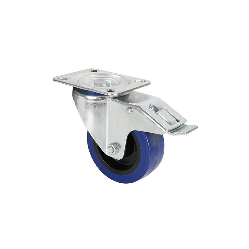 ADAM HALL 372191 RUOTA ORIENTABILE 100 MM CON RUOTA BLU CON FRENO