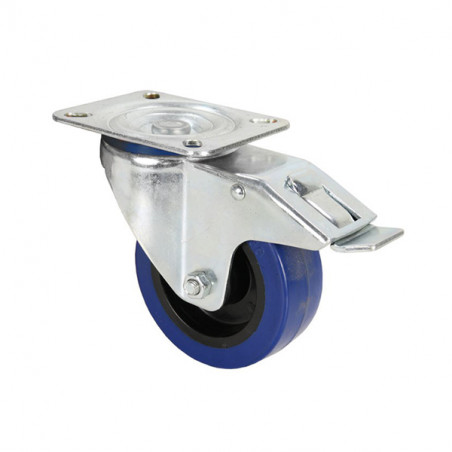 ADAM HALL 372191 RUOTA ORIENTABILE 100 MM CON RUOTA BLU CON FRENO
