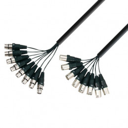 ADAM HALL K3L8MF0500 CAVO MULTIPOLARE 8CH XLR M/F 5MT