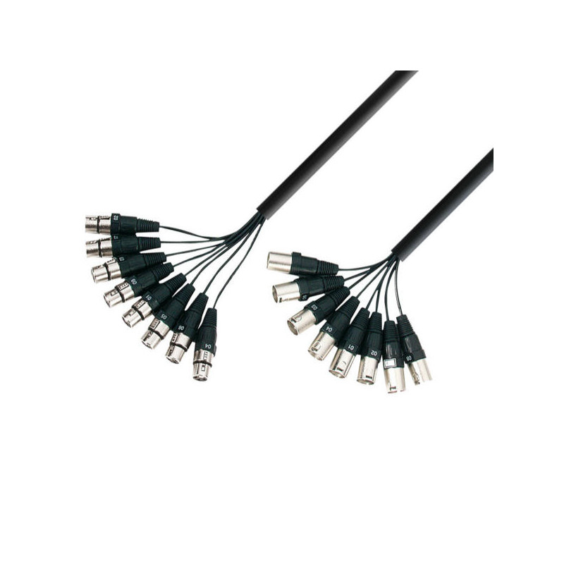 ADAM HALL K3L8MF0500 CAVO MULTIPOLARE 8CH XLR M/F 5MT