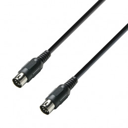 ADAM HALL K3MIDI0150BLK CAVO MIDI 1,5 M NERO