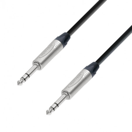 ADAM HALL 5 STARS CAVO PATCH NEUTRIK JACK STEREO 6,3 MASCHIO a JACK STEREO 6,3 MASCHIO - 3m