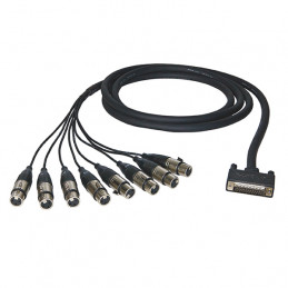 ALVA CAVO CONNESSIONI ANALOGICHE D-SUB25 M / 8 X XLR F 3M