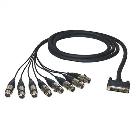 ALVA CAVO CONNESSIONI ANALOGICHE D-SUB25 M / 8 X XLR F 3M