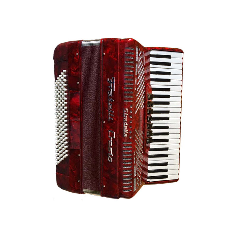 CROSIO JH2008RD FISARMONICA TASTIERA PIANO 41/120 BASSI 7+2, ROSSA