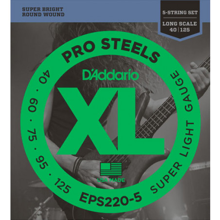 D'ADDARIO EPS2205 PROSTEELS BASS STRINGS