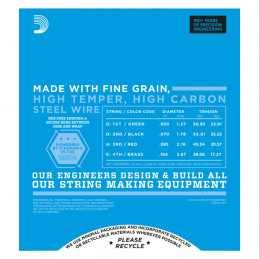 D'ADDARIO EXL160 NICKEL WOUND BASS MEDIUM 50-105 LONG SCALE
