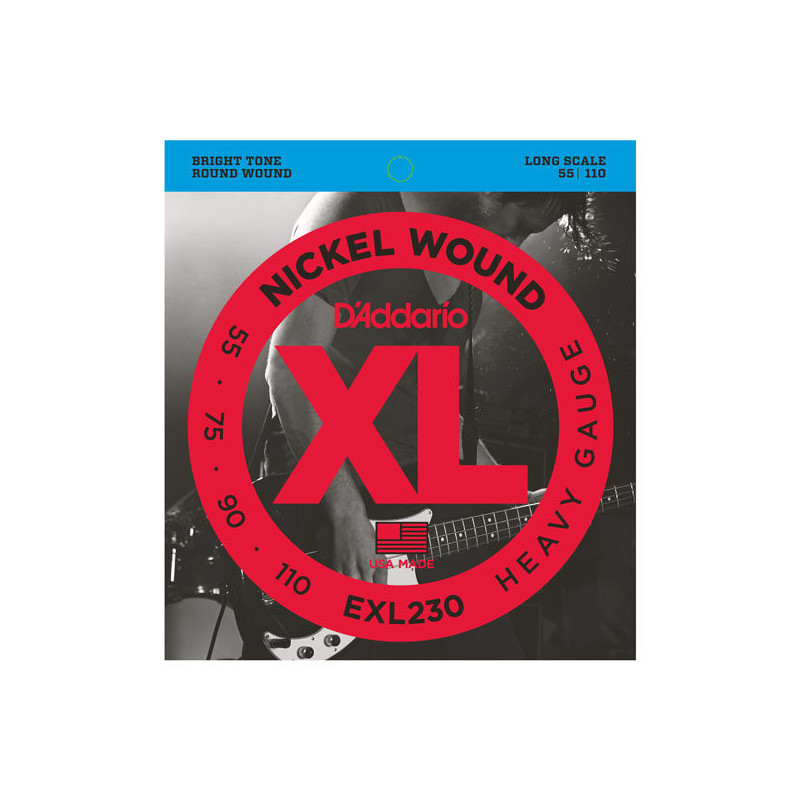 D'ADDARIO EXL230 NICKEL BASS STRINGS 55/110