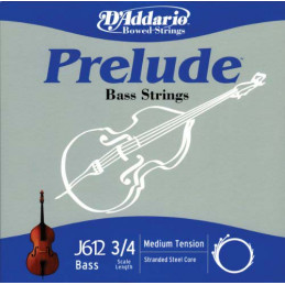 D'ADDARIO J612 CORDA RE PER CONTRABBASSO 3/4