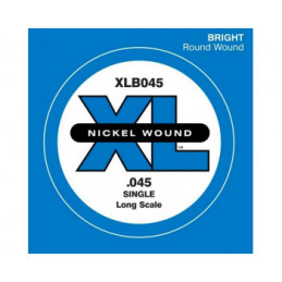 D'ADDARIO XLB045 NICKEL WOUND BASS STRING 045