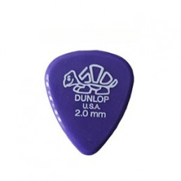 DUNLOP DERLIN-500 STD PLETTRO 2.0 MM VIOLA SCURO