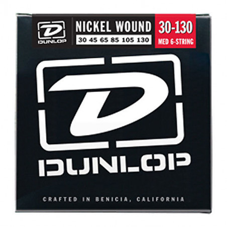 DUNLOP DBN30130 NICKEL BASS STRINGS 30-130 - 6CORDE