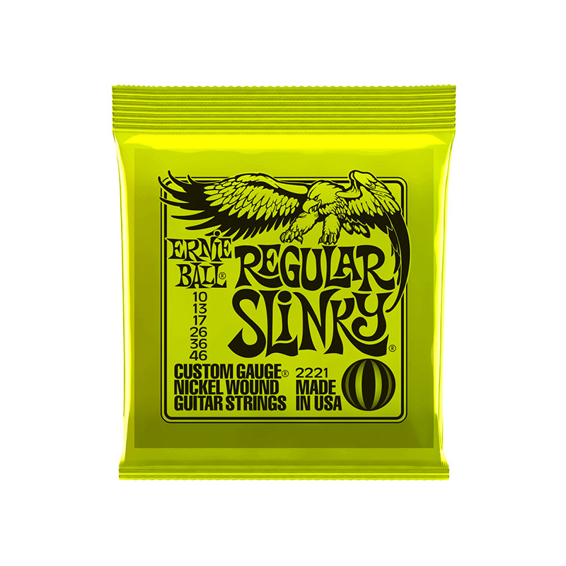 ERNIE BALL 2221 MUTA CORDE CHITARRA ELETTRICA NICKEL WOUND REGULAR