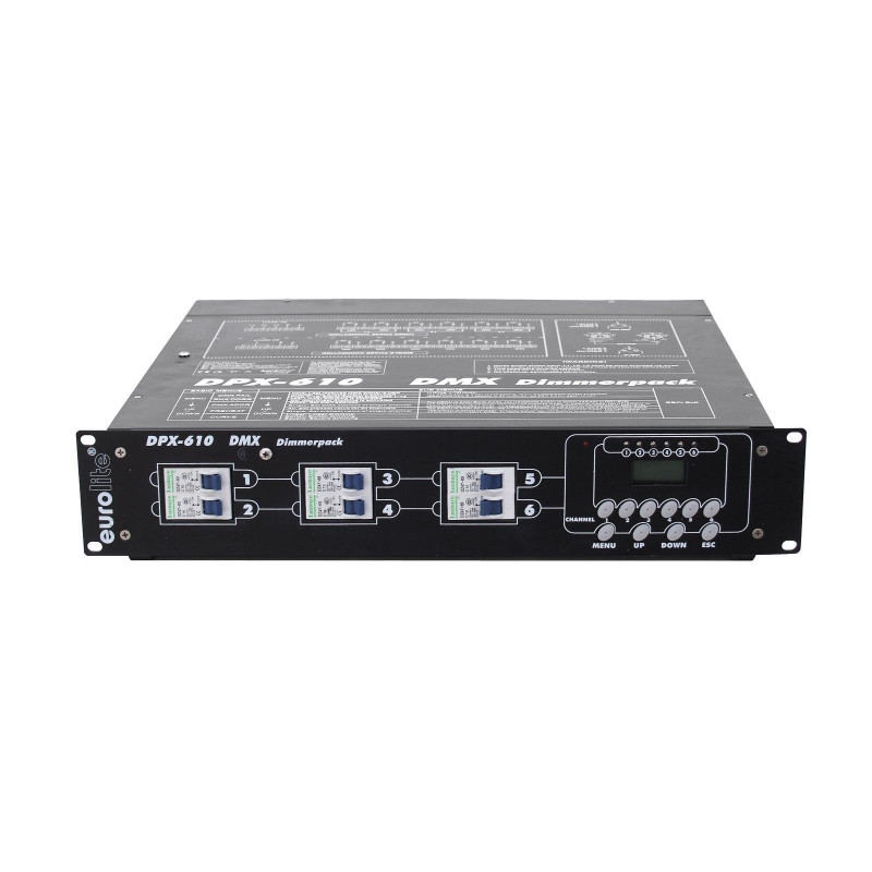 EUROLITE DPX-610 DIMMER 6 CANALI DMX
