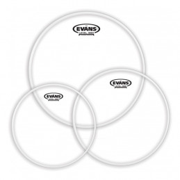 EVANS ETP-G2CLR-F TOM PACK 3 PELLI TOM TRASPARENTI FUSION 10", 12", 14"