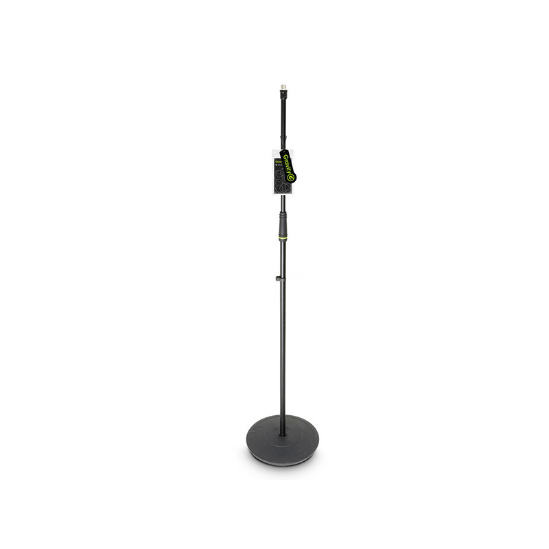 GRAVITY MS23 ASTA MICROFONICA DRITTA CON BASE TONDA NERO