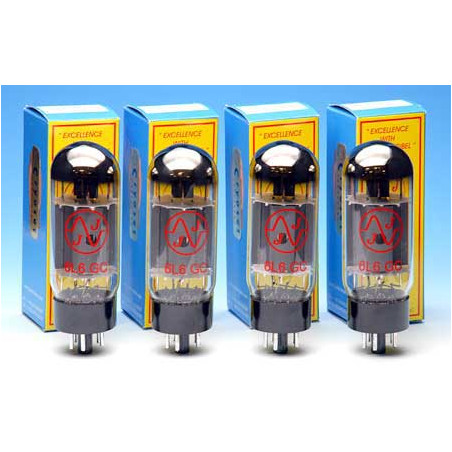 JJ ELECTRONICS 6L6 VALVOLE FINALI MATCHED QUAD (QUARTETTO)