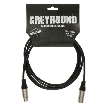 KLOTZ GRG1FM015 GREYHOUND ENTRY LEVEL MICROPHONE XLR CABLE 1,5m