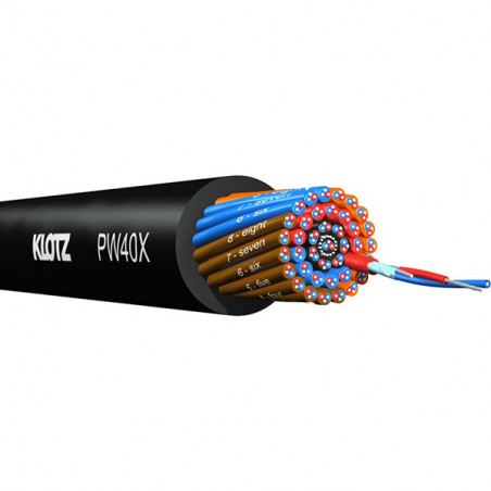 KLOTZ PW08 CAVO MULTIPOLARE 8 COPPIE 0.22MM BLACK