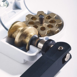 KONIG & MEYER 21340 DISTANCE ROD WITH HAND CRANK AND RING LOCK BLACK