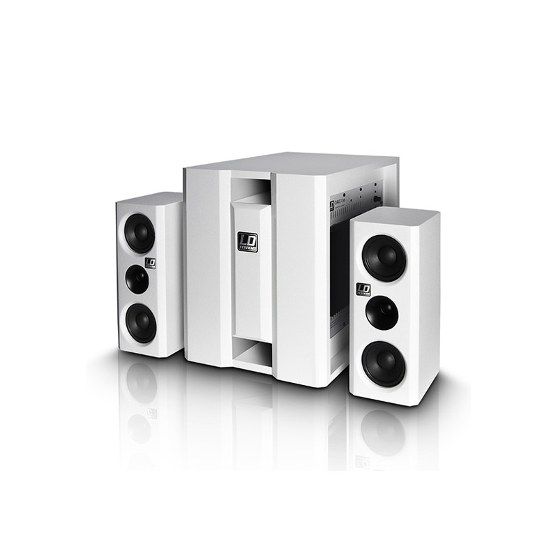 LD SYSTEMS DAVE 8 XS W COMPACT ACTIVE PA SYSTEM WHITE